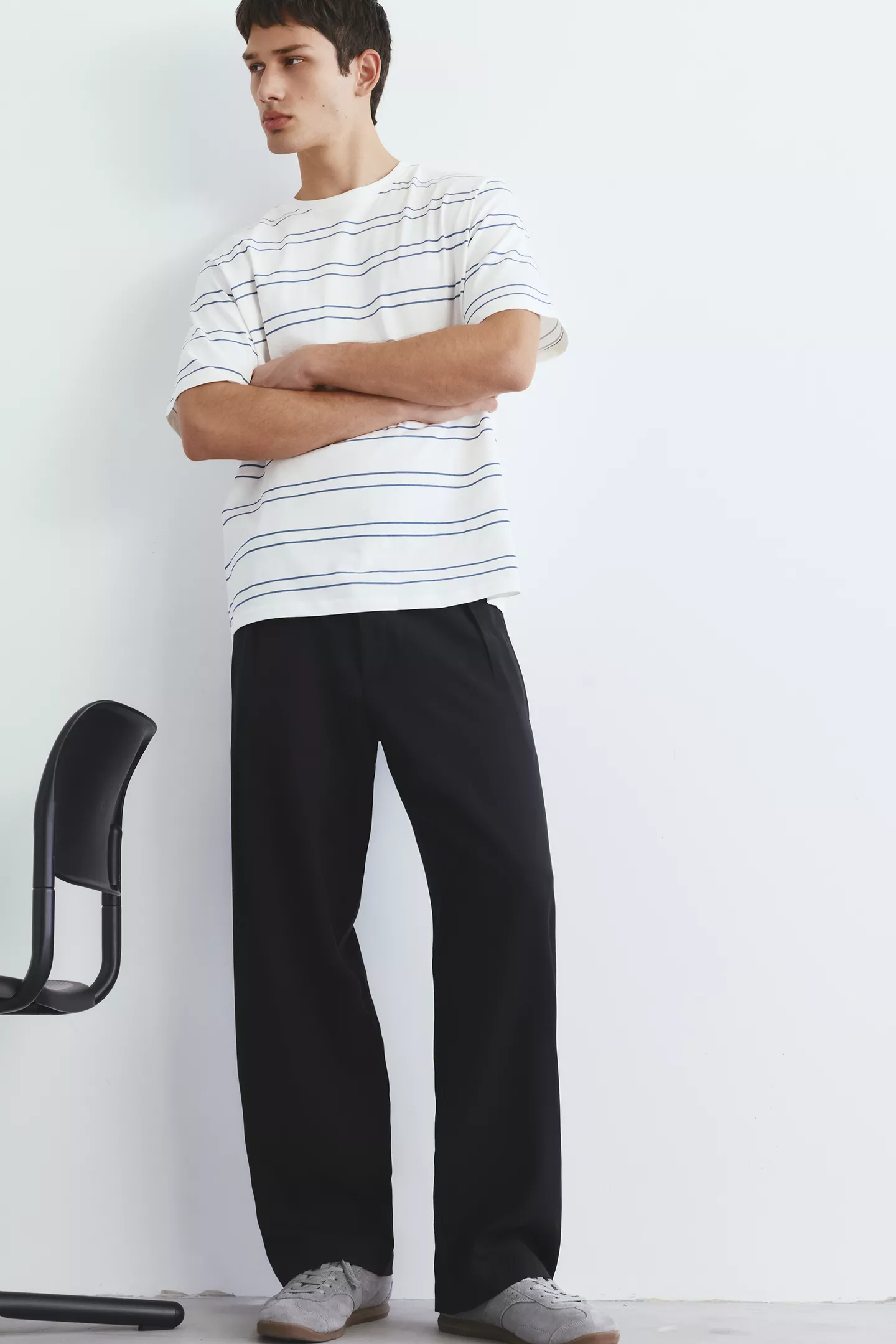 Wide leg · Negro